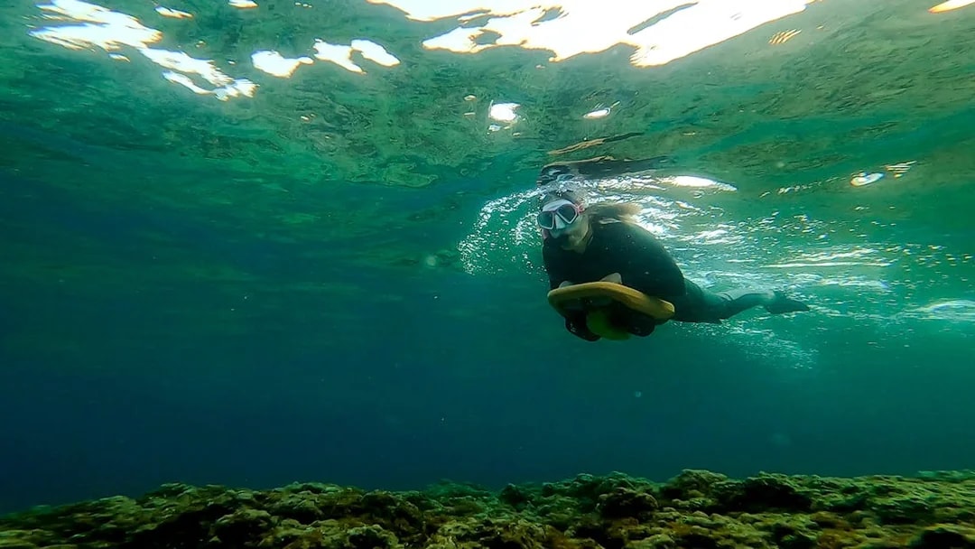 Underwater scooter ride in Saint-Jean-Cap-Ferrat, Nice, France.