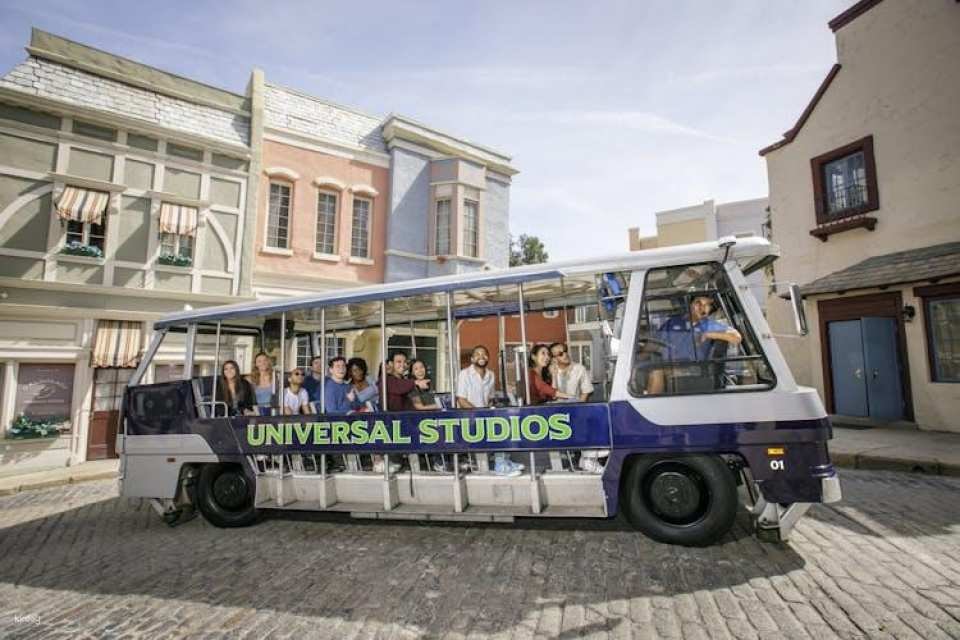 Universal Studios Hollywood entry with shuttle and hop-on hop-off tour