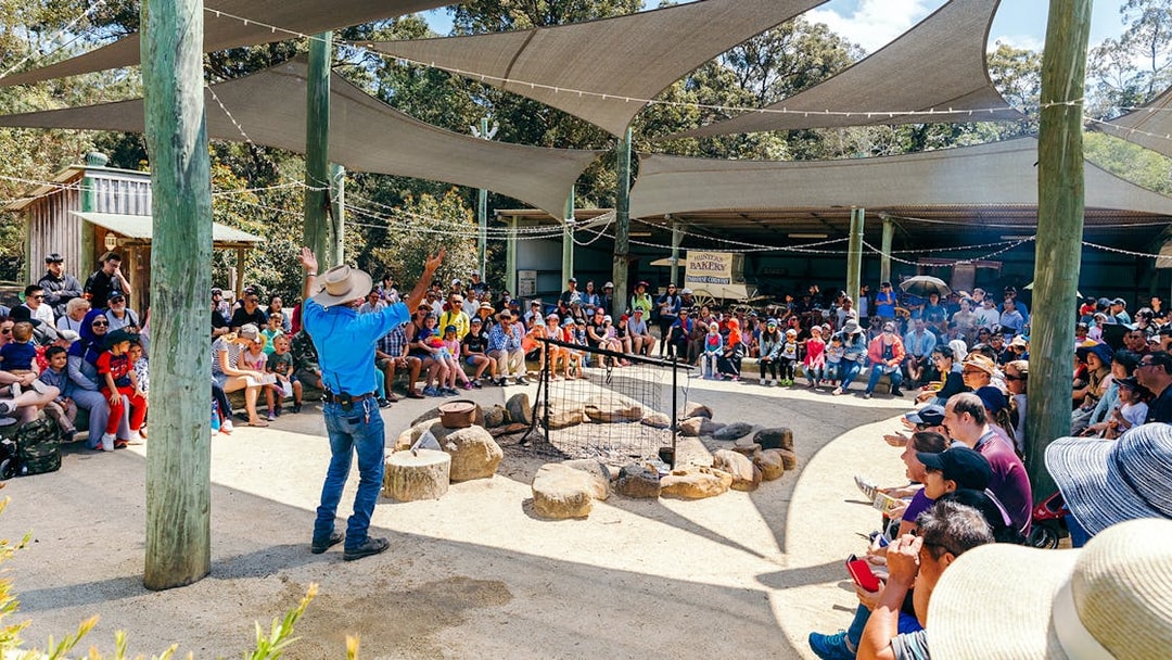 Audience watching Billy Tea show at Paradise Country, Gold Coast.