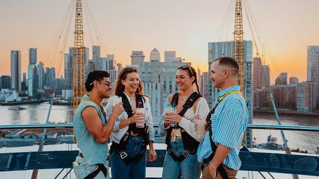 Up at The O2: Friday Night Climb Tickets with Drinks and DJ, London
