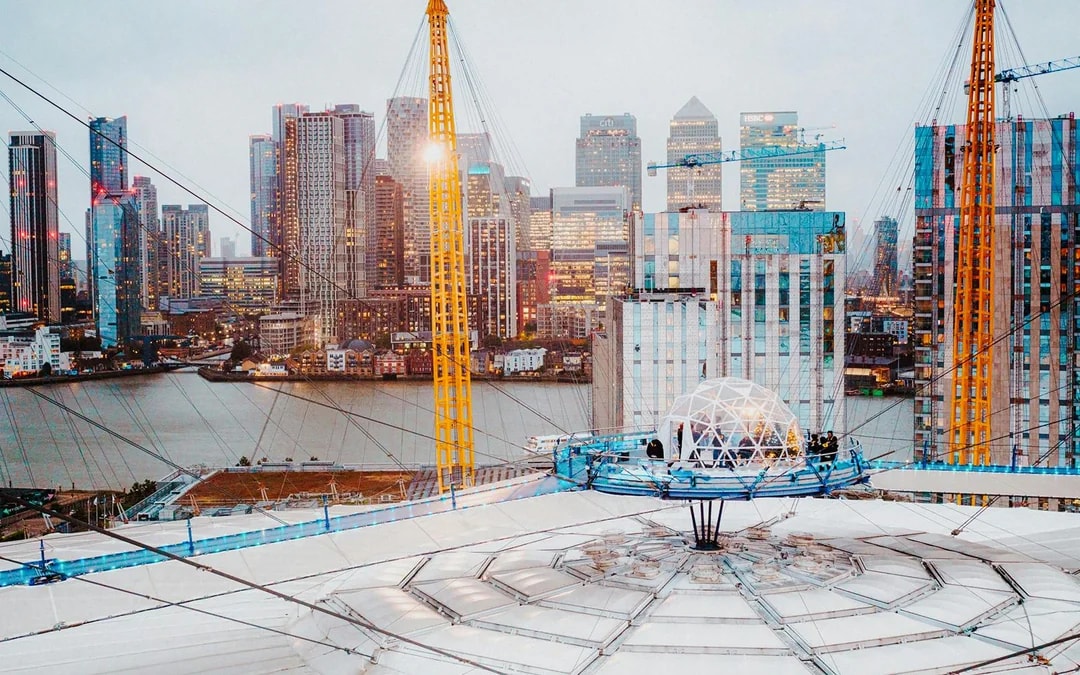 Up at the O2 Snow Globe Experience Image 4