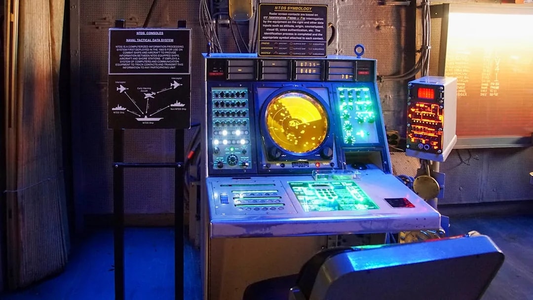 Radar console display at USS Midway Museum, San Diego CityPASS® attraction.