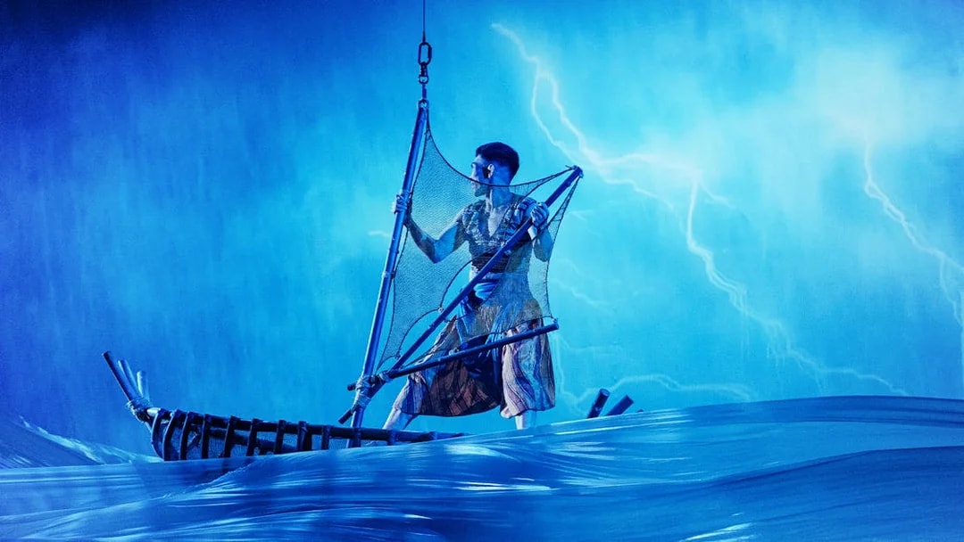 Performer on a boat in Varuna Underwater Theatrical Dining Experience.