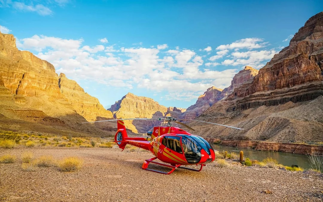 From Las Vegas: 70+ min Grand Canyon West Rim Helicopter Tour Plus Canyon Floor Landing with Champagne Image 1