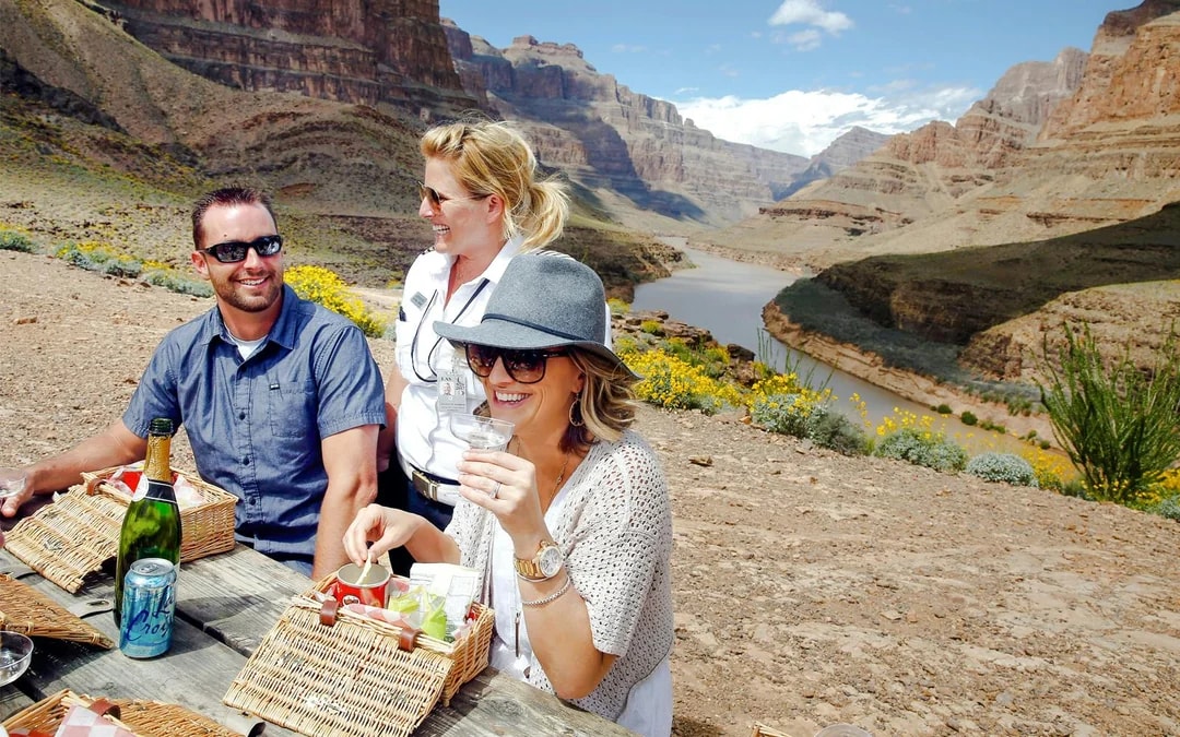 From Las Vegas: 70+ min Grand Canyon West Rim Helicopter Tour Plus Canyon Floor Landing with Champagne Image 3