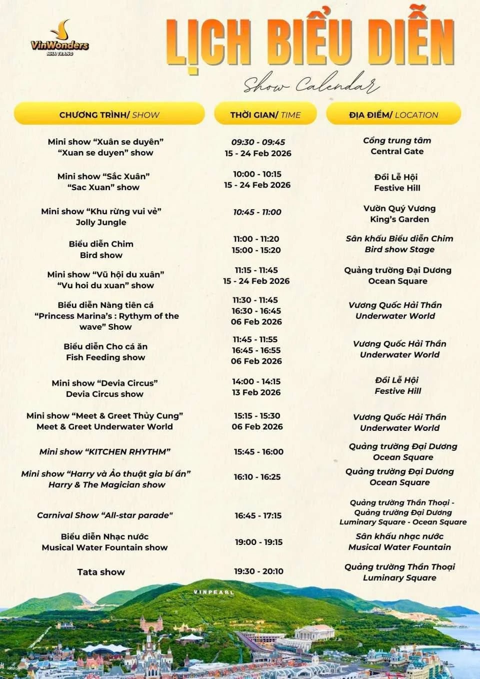 VinWonders Nha Trang Theme Park Ticket