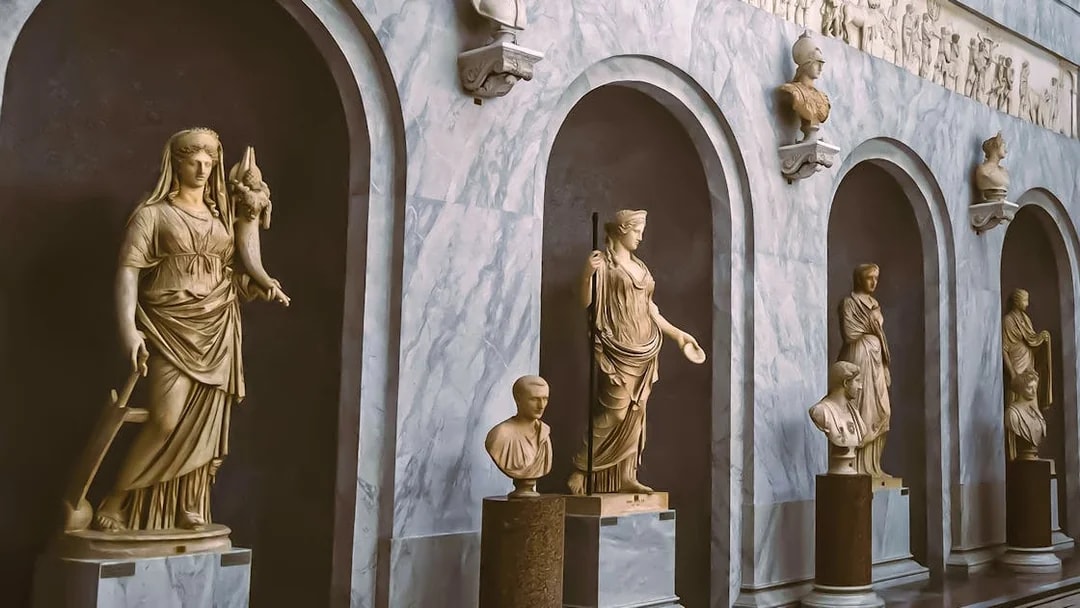 Statues in the Vatican Museum, part of a private tour for Vatican, Sistine Chapel & St. Peter Basilica.