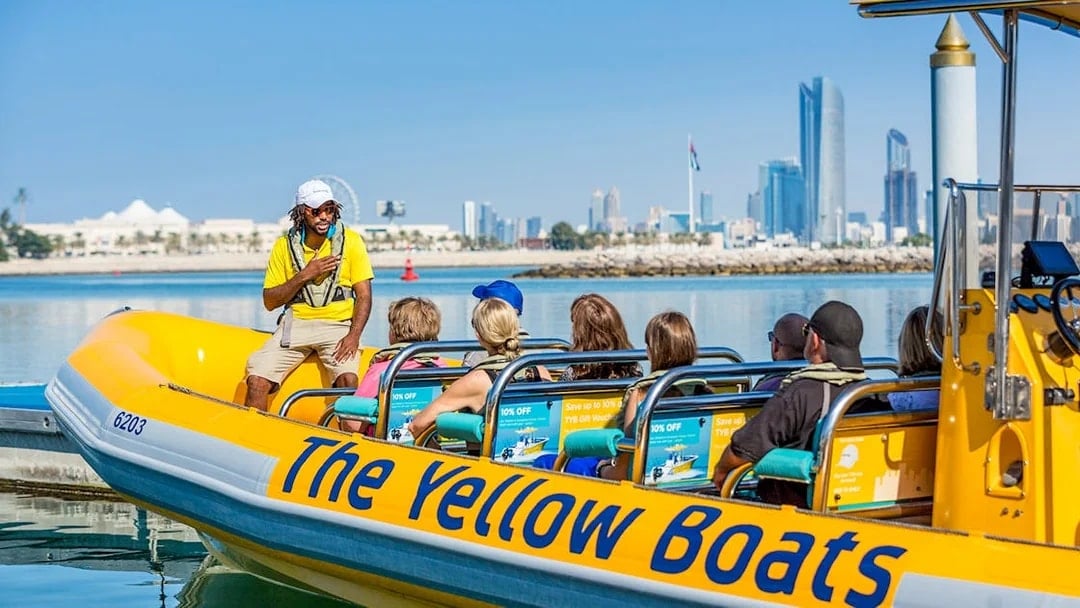 Yellow Boats Premium Sightseeing Speedboat Tour of Abu Dhabi