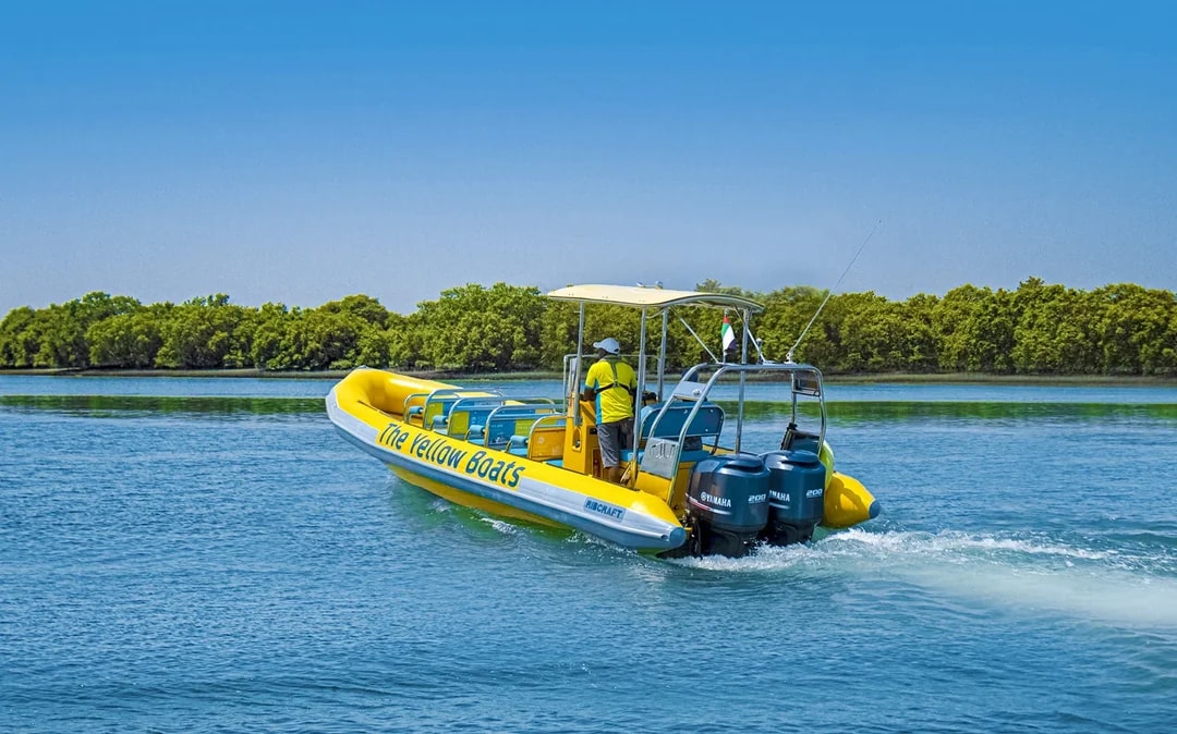 Yellow Boats: Sightseeing Speedboat Tour of Yas Island Image 7