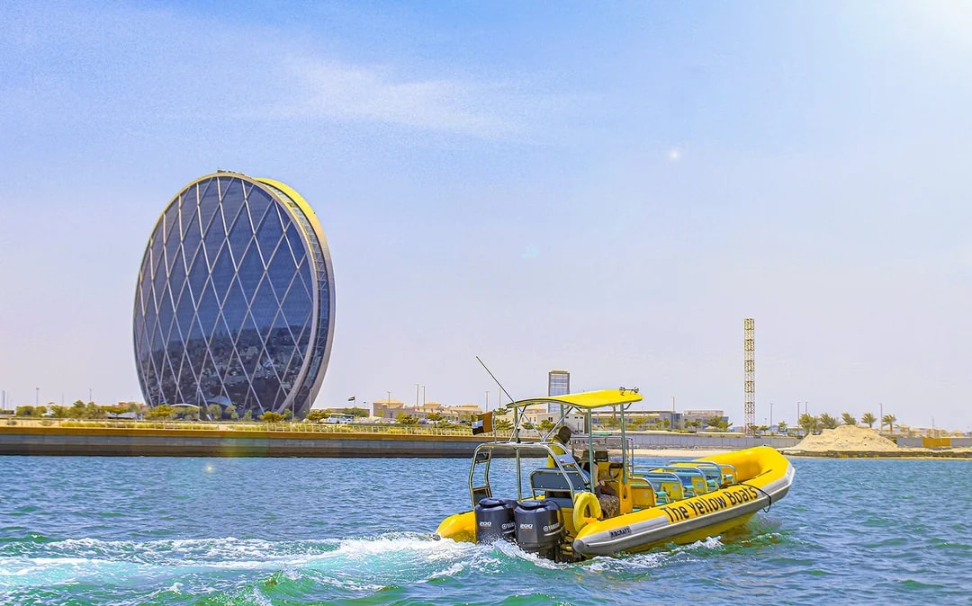 Yellow Boats: Sightseeing Speedboat Tour of Yas Island Image 8