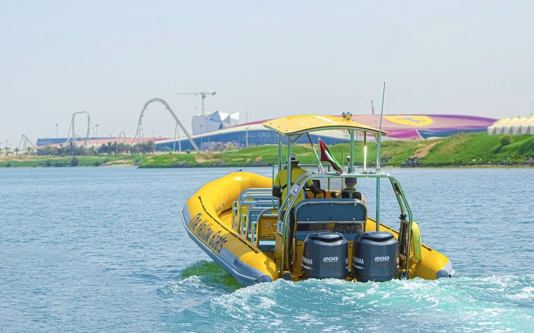 Yellow Boats: Sightseeing Speedboat Tour of Yas Island Image 9