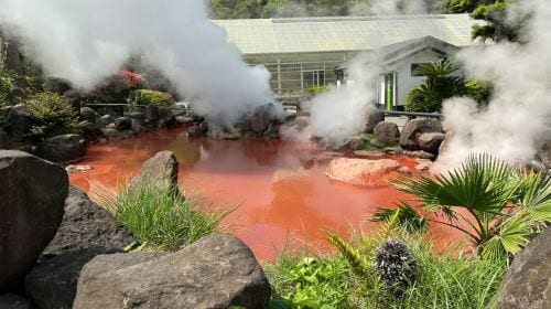 A day trip to Yufuin, Nyoji Temple, Yufuin, Lake Kinrin, and Beppu Hell Hot Springs in Kyushu. Day Tours experience image 3