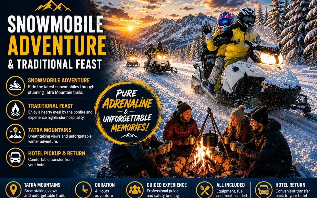 Zakopane Guided Snowmobile or Quad Adventure with Bonfire Feast, Cheese Tasting, and Hotel Transfers Image 6